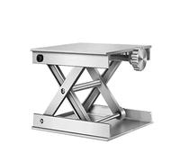 Eayoly Sollevatore da Laboratorio per Jack da Laboratorio - 3,5''x3,5'' Tavolo elevatore per Jack da Laboratorio in Lega di Alluminio - Piattaforma di Supporto Regolabile per Router Min 0,8'' Max