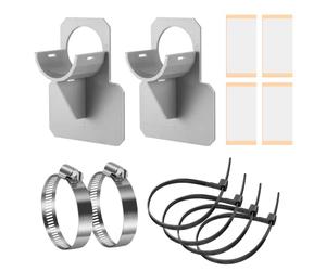Eazoby 2 X Pool Hose Holder for Pipes of 38 mm [1.5 inches] | Pool Hose Holder Kink Protection on Intex or Bestway Pool | Pool Hose Frame with Hose Clip and Hose Tie | Let Summer Start