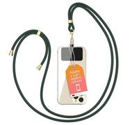 EAZY CASE catena universale per cellulare adatta a tutti gli smartphone, catena da appendere, cover con cordino, catena per smartphone da portare in giro, cinghia per cellulare, Verde