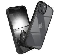 EAZY CASE - Clear Hybrid Bumper Cover compatibile con iPhone 14 custodia per telefono antiurto e antigraffio con protezione per fotocamera, cover protettiva sottile, Nero