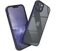 EAZY CASE - Clear Hybrid Bumper Cover compatibile con iPhone 14 Plus custodia per telefono antiurto e antigraffio con protezione per fotocamera, cover protettiva sottile, Viola