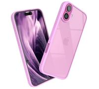EAZY CASE - Clear Hybrid Bumper Cover compatibile con iPhone 16 Plus custodia per telefono antiurto e antigraffio con protezione per fotocamera, cover protettiva sottile, Viola chiaro
