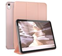 EAZY CASE - Coperchio di protezione per iPad 10,9" 10. Gen Smart Cover Tablet Smartcase per alzarsi in piedi, con funzione di stand Sleep Wake Up, in pelle sintetica, Oro Rosa