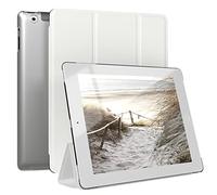 EAZY CASE - Coperchio di protezione per iPad 2/3 / 4 Smart Cover Tablet Smartcase per alzarsi in piedi, con funzione di stand Sleep Wake Up, in pelle sintetica, Bianco