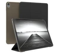 EAZY CASE - Coperchio di protezione per iPad Air 11" (2024) Smart Cover Tablet Smartcase per alzarsi in piedi, con funzione di stand Sleep Wake Up, in pelle sintetica, Nero