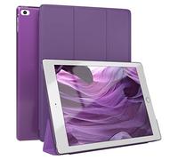 EAZY CASE - Coperchio di protezione per iPad Air / 2017/2018 Smart Cover Tablet Smartcase per alzarsi in piedi, con funzione di stand Sleep Wake Up, in pelle sintetica, Viola