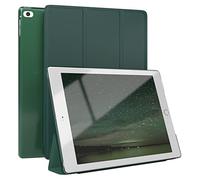 EAZY CASE - Coperchio di protezione per iPad Air / 2017/2018 Smart Cover Tablet Smartcase per alzarsi in piedi, con funzione di stand Sleep Wake Up, in pelle sintetica, Verde notte