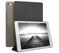 EAZY CASE - Coperchio di protezione per iPad Mini 4 Smart Cover Tablet Smartcase per alzarsi in piedi, con funzione di stand Sleep Wake Up, in pelle sintetica, Nero