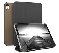 EAZY CASE - Coperchio di protezione per iPad Mini 6 (2021) Smart Cover Tablet Smartcase per alzarsi in piedi, con funzione di stand Sleep Wake Up, in pelle sintetica, Nero