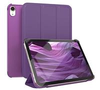 EAZY CASE - Coperchio di protezione per iPad Mini 6 (2021) Smart Cover Tablet Smartcase per alzarsi in piedi, con funzione di stand Sleep Wake Up, in pelle sintetica, Viola
