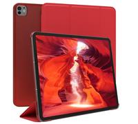 EAZY CASE - Coperchio di protezione per iPad Pro 13" (2024) Smart Cover Tablet Smartcase per alzarsi in piedi, con funzione di stand Sleep Wake Up, in pelle sintetica, Rosso