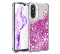 EAZY CASE Custodia glitterata compatibile con Galaxy A26 cover per telefono in silicone leggera lucida e antiurto protezione dalle cadute in Viola