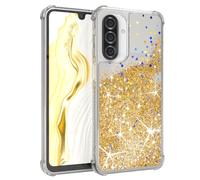 EAZY CASE Custodia glitterata compatibile con Galaxy A26 cover per telefono in silicone leggera lucida e antiurto protezione dalle cadute in Oro