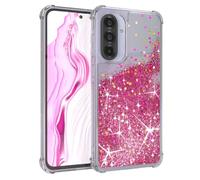 EAZY CASE Custodia glitterata compatibile con Galaxy A36 cover per telefono in silicone leggera lucida e antiurto protezione dalle cadute in Rosa