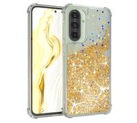 EAZY CASE Custodia glitterata compatibile con Galaxy A36 cover per telefono in silicone leggera lucida e antiurto protezione dalle cadute in Oro