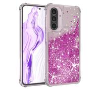 EAZY CASE Custodia glitterata compatibile con Galaxy A56 cover per telefono in silicone leggera lucida e antiurto protezione dalle cadute in Viola