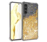 EAZY CASE Custodia glitterata compatibile con Galaxy A56 cover per telefono in silicone leggera lucida e antiurto protezione dalle cadute in Oro