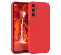 EAZY CASE - Custodia in silicone per Galaxy A14 5G Custodia morbida protettiva con protezione della fotocamera Protezione sottile Premium Cover TPU Telefono Bumper in Rosso