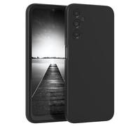 EAZY CASE - Custodia in silicone per Galaxy A14 5G Custodia morbida protettiva con protezione della fotocamera Protezione sottile Premium Cover TPU Telefono Bumper in Nero