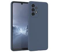 EAZY CASE - Custodia in silicone per Galaxy A33 5G Custodia morbida protettiva con protezione della fotocamera Protezione sottile Premium Cover TPU Telefono Bumper in Blu Scuro
