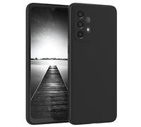 EAZY CASE - Custodia in silicone per Galaxy A33 5G Custodia morbida protettiva con protezione della fotocamera Protezione sottile Premium Cover TPU Telefono Bumper in Nero