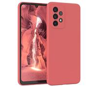EAZY CASE - Custodia in silicone per Galaxy A33 5G Custodia morbida protettiva con protezione della fotocamera Protezione sottile Premium Cover TPU Telefono Bumper in Rosso Chiaro