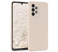 EAZY CASE - Custodia in silicone per Galaxy A33 5G Custodia morbida protettiva con protezione della fotocamera Protezione sottile Premium Cover TPU Telefono Bumper in Beige