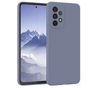 EAZY CASE - Custodia in silicone per Galaxy A53 5G Custodia morbida protettiva con protezione della fotocamera Protezione sottile Premium Cover TPU Telefono Bumper in Blu Acciaio