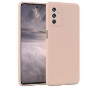 EAZY CASE - Custodia in silicone per Galaxy M52 5G Custodia morbida protettiva con protezione della fotocamera Protezione sottile Premium Cover TPU Telefono Bumper in Rosa