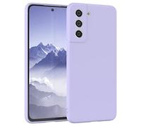 EAZY CASE - Custodia in silicone per Galaxy S21 FE 5G Custodia morbida protettiva con protezione della fotocamera Protezione sottile Premium Cover TPU Telefono Bumper in Lavanda