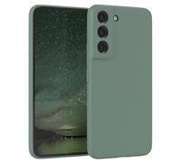 EAZY CASE - Custodia in silicone per Galaxy S22 5G Custodia morbida protettiva con protezione della fotocamera Protezione sottile Premium Cover TPU Telefono Bumper in Verde Mezzanotte
