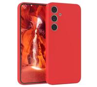 EAZY CASE - Custodia in silicone per Galaxy S24 Plus Custodia morbida protettiva con protezione della fotocamera Protezione sottile Premium Cover TPU Telefono Bumper in Rosso