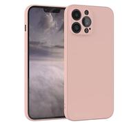 EAZY CASE - Custodia in silicone per iPhone 13 Pro Max Custodia morbida protettiva con protezione della fotocamera Protezione sottile Premium Cover TPU Telefono Bumper in Rosa