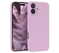 EAZY CASE - Custodia in silicone per iPhone 16 Plus Custodia morbida protettiva con protezione della fotocamera Protezione sottile Premium Cover TPU Telefono Bumper in Viola Chiaro