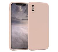 EAZY CASE - Custodia in silicone per iPhone XS Max Custodia morbida protettiva con protezione della fotocamera Protezione sottile Premium Cover TPU Telefono Bumper in Rosa
