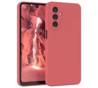 EAZY CASE - Custodia in silicone per Samsung Galaxy A26 5G, custodia in silicone morbida antiurto con protezione della fotocamera, sottile di alta qualità, in TPU, colore rosso chiaro