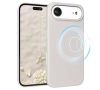 EAZY CASE Custodia magnetica in silicone per iPhone Air, compatibile con MagSafe, in silicone liquido di alta qualità, resistente agli urti, protezione della fotocamera, fodera interna in microfibra