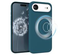 EAZY CASE Custodia magnetica in silicone per iPhone Air, compatibile con MagSafe, in silicone liquido di alta qualità, antiurto, protezione per fotocamera, fodera interna in microfibra, sottile