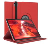EAZY CASE - Custodia per Apple iPad Air 11" M3 (2025) tablet Cover protettiva Smart Cover Supporto rotante Astuccio pieghevole 360° girevole con funzione stand Similpelle Rosso