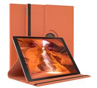 EAZY CASE - Custodia per Apple iPad Pro 12,9" (2017) tablet Cover protettiva Smart Cover Supporto rotante Astuccio pieghevole 360° girevole con funzione stand Similpelle Arancione