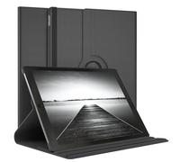 EAZY CASE - Custodia per Apple iPad Pro 12,9" (2017) tablet Cover protettiva Smart Cover Supporto rotante Astuccio pieghevole 360° girevole con funzione stand Similpelle Nero