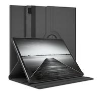 EAZY CASE - Custodia per Apple iPad Pro 12,9" (2021) tablet Cover protettiva Smart Cover Supporto rotante Astuccio pieghevole 360° girevole con funzione stand Similpelle Nero