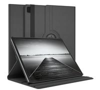 EAZY CASE - Custodia per Apple iPad Pro 12,9" (2022) tablet Cover protettiva Smart Cover Supporto rotante Astuccio pieghevole 360° girevole con funzione stand Similpelle Nero