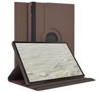EAZY CASE - Custodia per Galaxy Tab S10 Plus tablet Cover protettiva Smart Cover Supporto rotante Astuccio pieghevole 360° girevole con funzione stand Similpelle Marrone