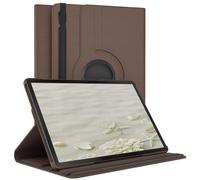 EAZY CASE - Custodia per Galaxy Tab S9 tablet Cover protettiva Smart Cover Supporto rotante Astuccio pieghevole 360° girevole con funzione stand Similpelle Marrone