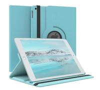 EAZY CASE - Custodia per iPad 10,2" 2019/2020/2021 tablet Cover protettiva Smart Cover Supporto rotante Astuccio pieghevole 360° girevole con funzione stand Similpelle Blu