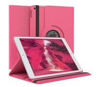 EAZY CASE - Custodia per iPad 10,2" 2019/2020/2021 tablet Cover protettiva Smart Cover Supporto rotante Astuccio pieghevole 360° girevole con funzione stand Similpelle Rosa
