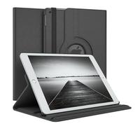 EAZY CASE - Custodia per iPad 10,2" 2019/2020/2021 tablet Cover protettiva Smart Cover Supporto rotante Astuccio pieghevole 360° girevole con funzione stand Similpelle Nero
