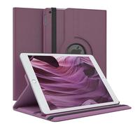 EAZY CASE - Custodia per iPad 10,2" 2019/2020/2021 tablet Cover protettiva Smart Cover Supporto rotante Astuccio pieghevole 360° girevole con funzione stand Similpelle Viola