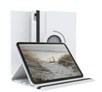 EAZY CASE - Custodia per iPad 10,9" 10. Gen tablet Cover protettiva Smart Cover Supporto rotante Astuccio pieghevole 360° girevole con funzione stand Similpelle Bianco